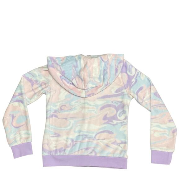 Juicy Couture Girl's Hoodie Joggers Set Velour Size 7 NWT - Picture 3 of 9